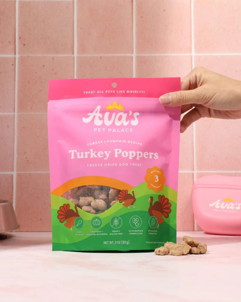 Freeze-Dried Turkey Poppers Dog Treats - Image 4
