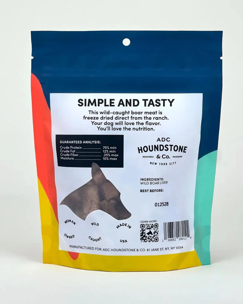 Freeze-Dried Wild Boar Liver Dog Treats (2oz) - Image 2