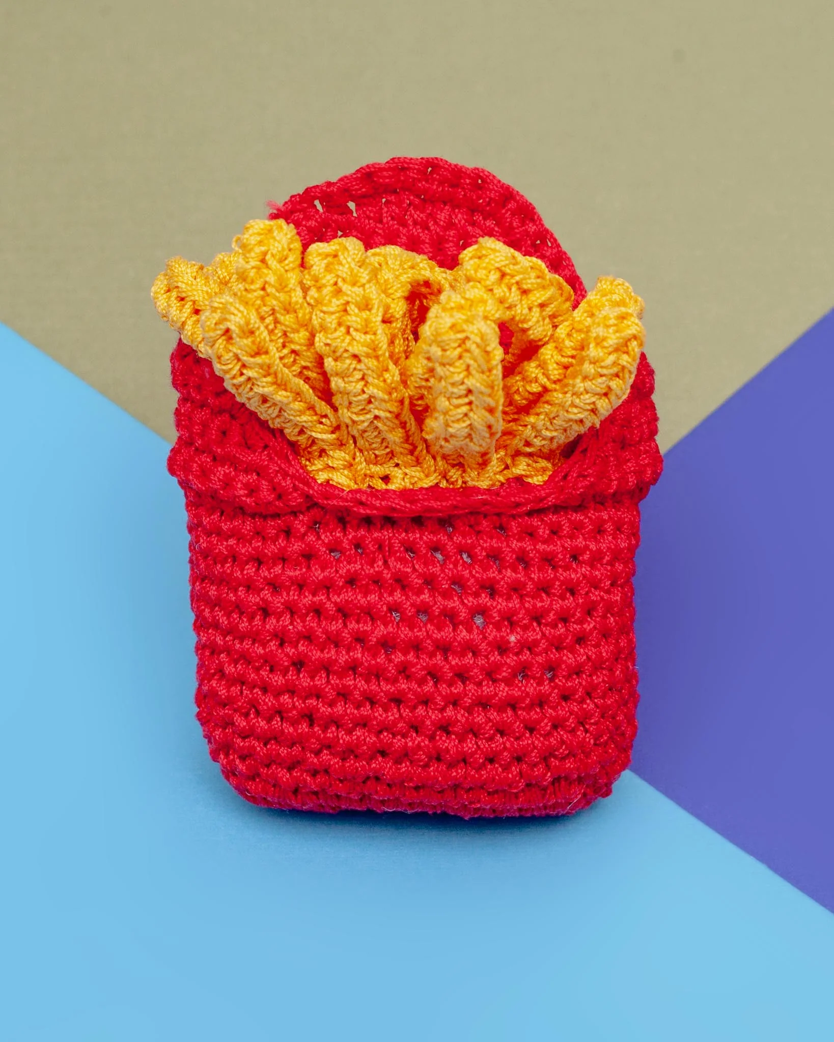 French Fries Squeaky Knit Dog Toy - Image 2