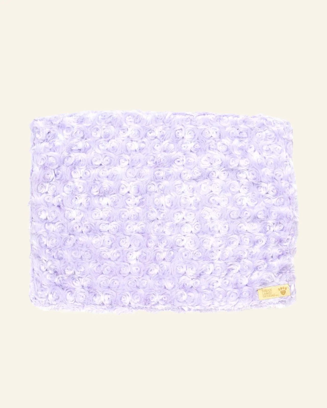 French Lavender Curly Sue Dog Plush Blanket (Made in the USA)
