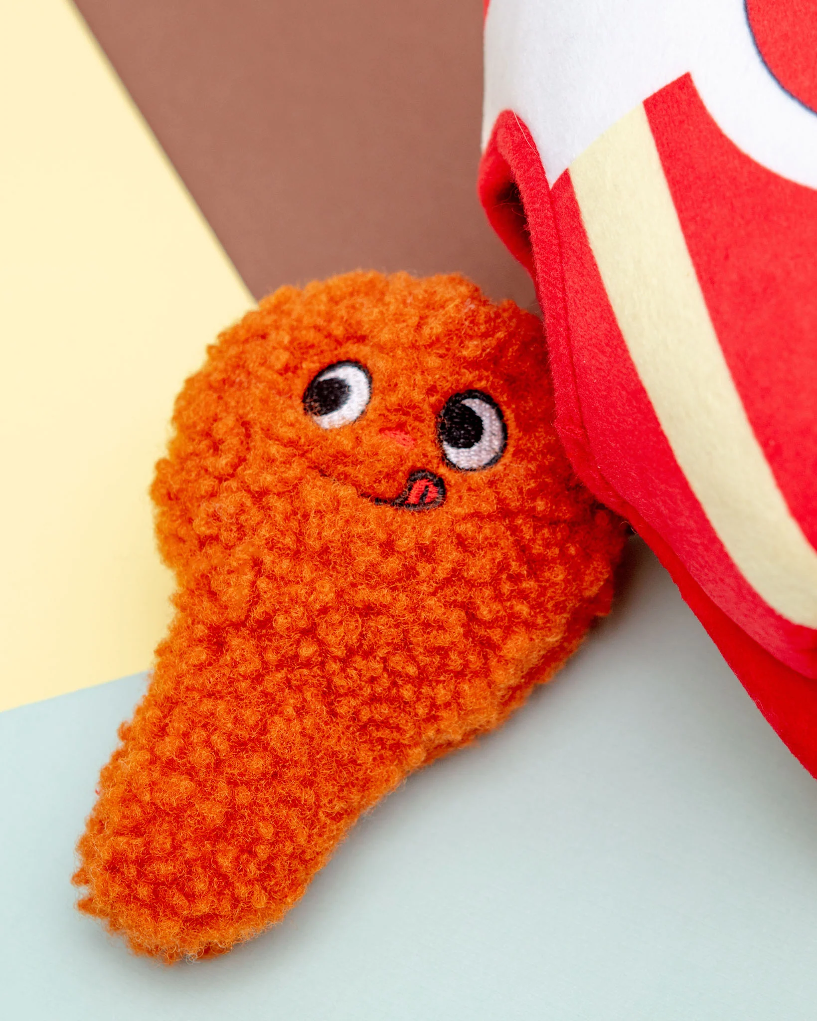 Bucket O'Chicken Interactive Plush Squeaky Dog Toy - Image 3
