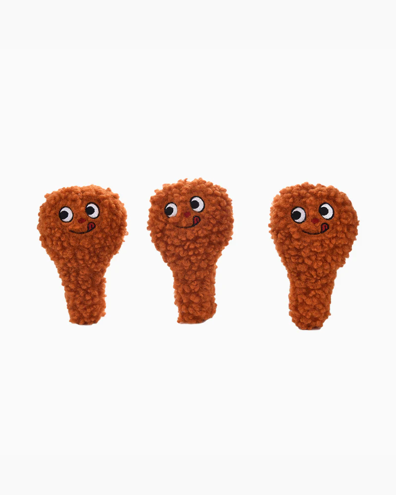 Bucket O'Chicken Interactive Plush Squeaky Dog Toy - Image 5