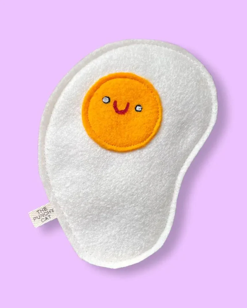 Fried Egg Catnip Toy - Image 3