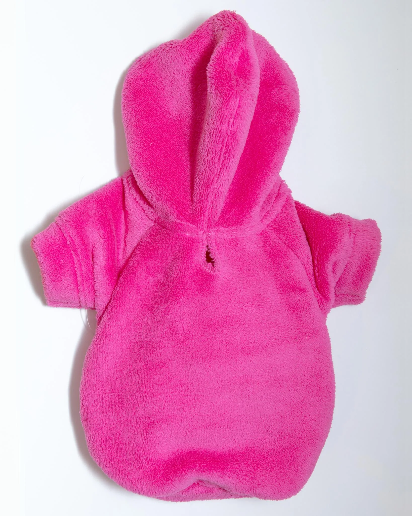 Plush Dog Hoodie in Fuschia (Made in the USA) (FINAL SALE) - Image 3