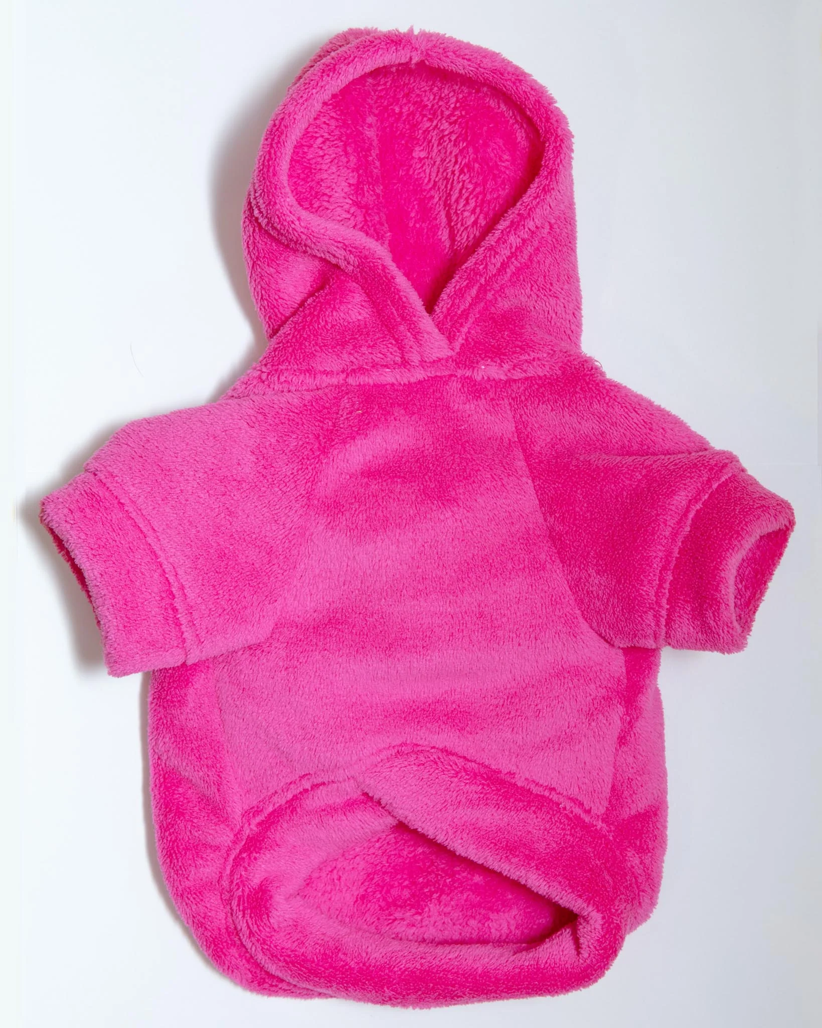 Plush Dog Hoodie in Fuschia (Made in the USA) (FINAL SALE) - Image 4