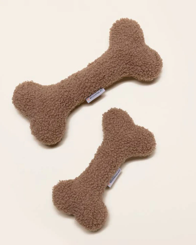 Funny Bone Fleece Squeaky Dog Toy (Made in the USA) - Image 3