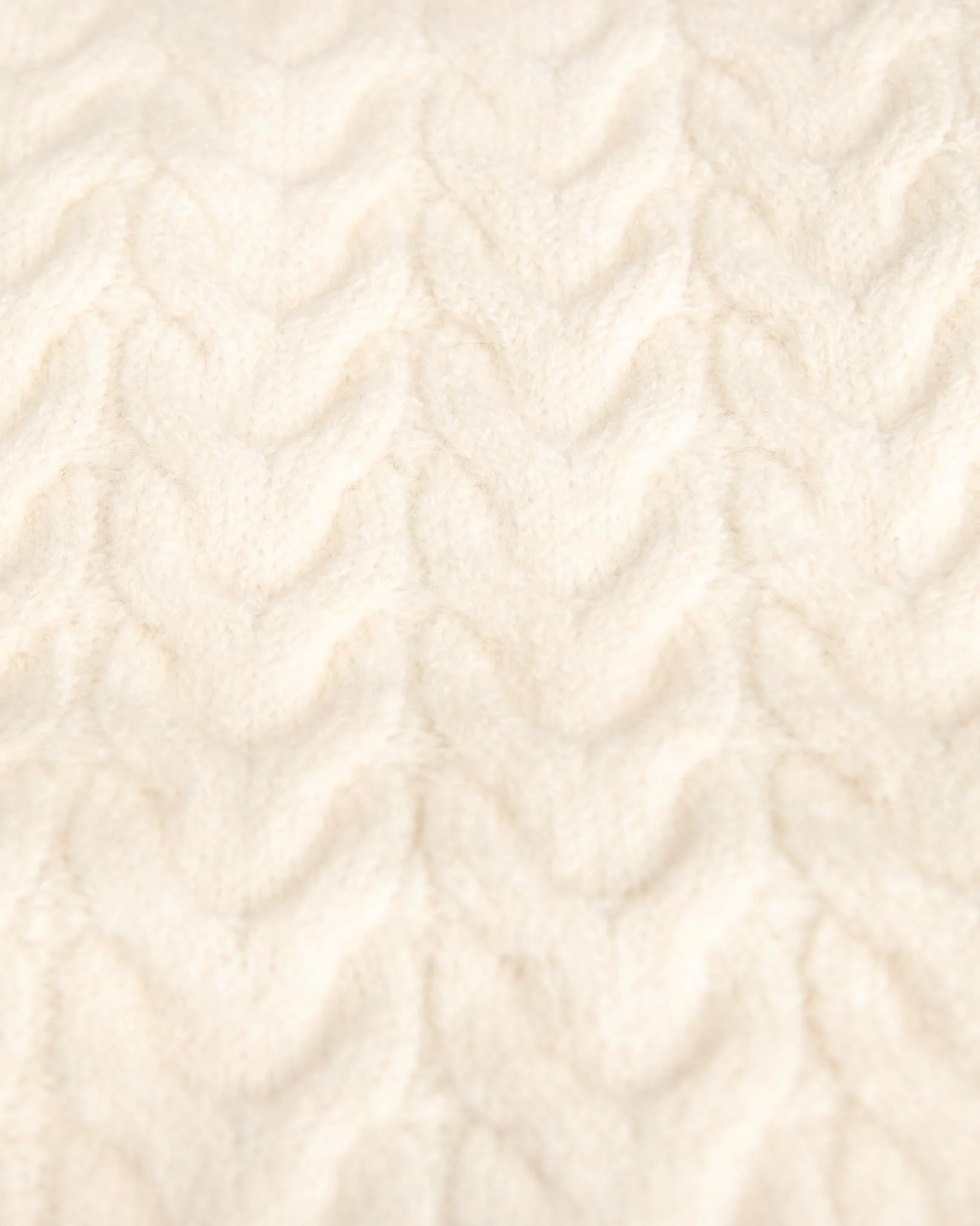Fuzzy Knit Dog Turtleneck Sweater in Ivory (FINAL SALE) - Image 4