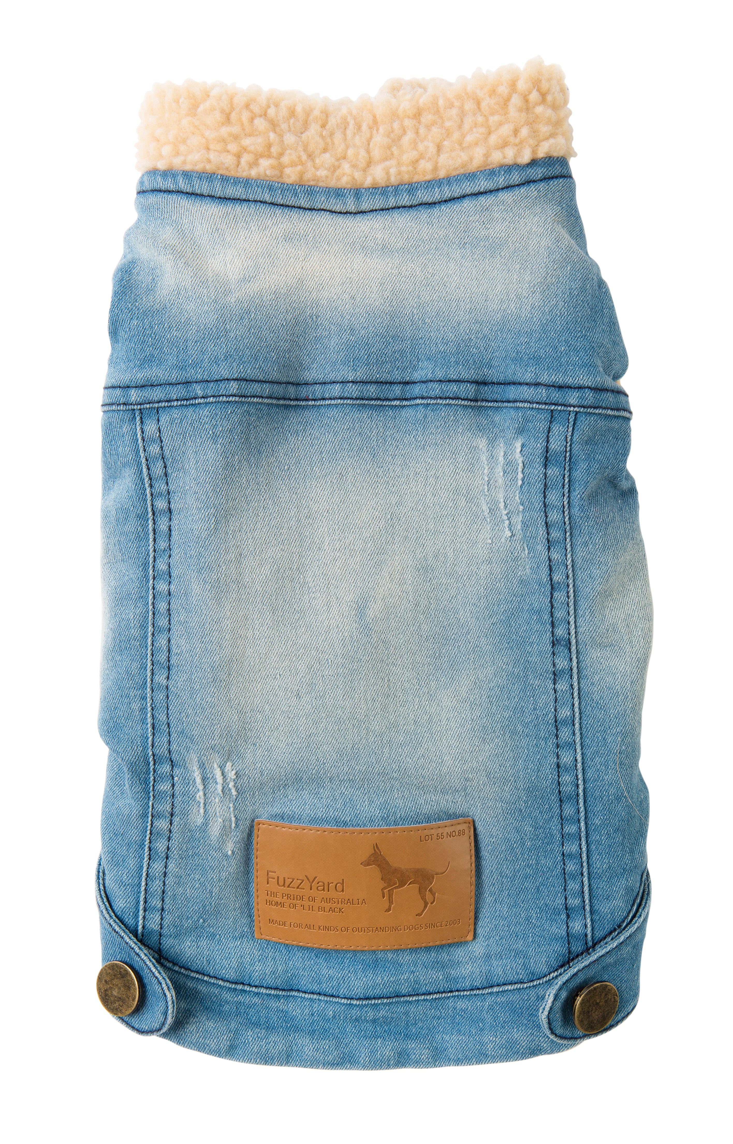 FUZZYARD | Rebel Denim Shearling Jacket - Image 7