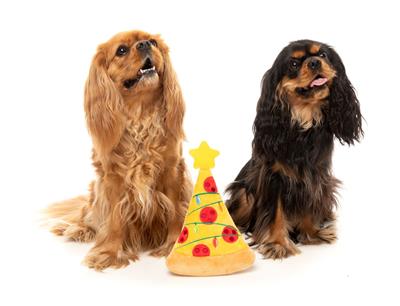 Pizzamas Tree Squeaky Plush Dog Toy - Image 4