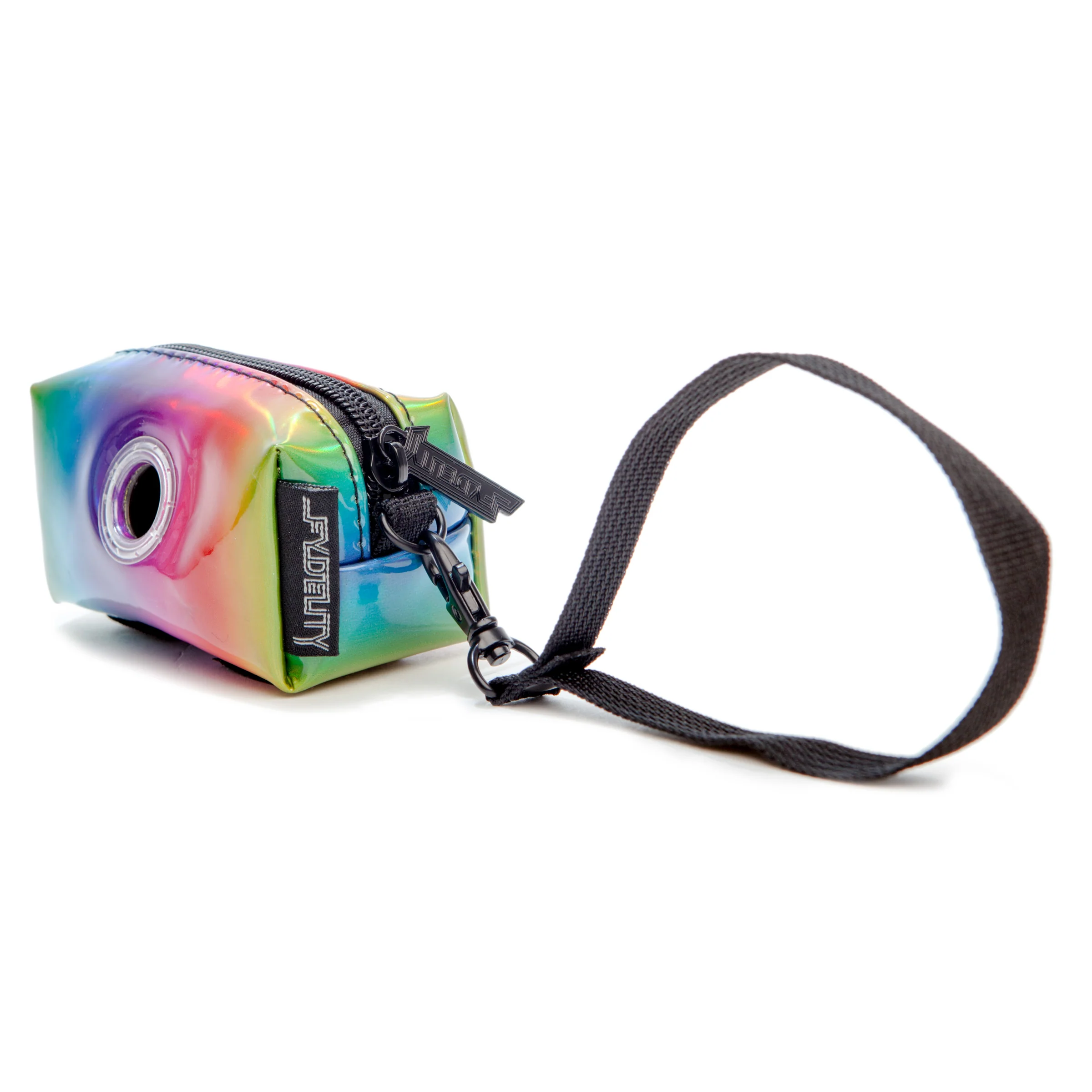 FYDELITY | Poopy Cute Poop Bag Holder in Metallic Rainbow - Image 2