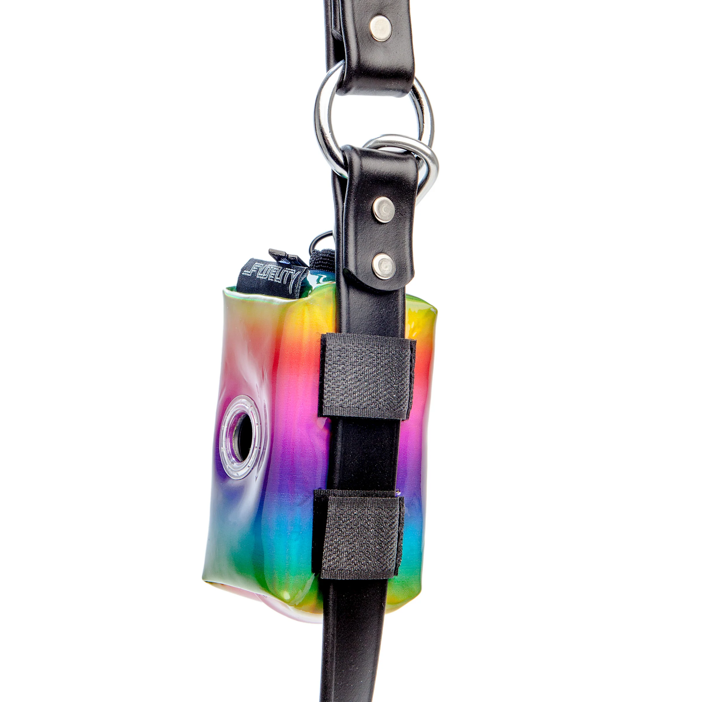 FYDELITY | Poopy Cute Poop Bag Holder in Metallic Rainbow - Image 3