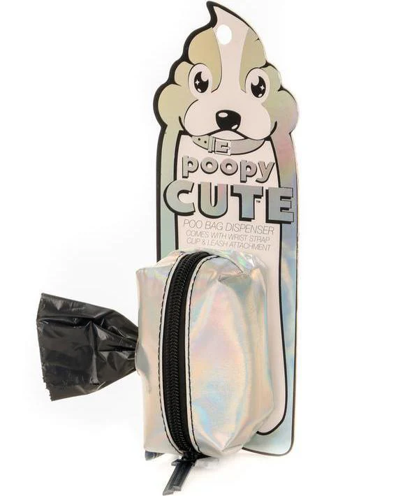 FYDELITY | Poopy Cute Poop Bag Holder in Moonraker Silver - Image 5