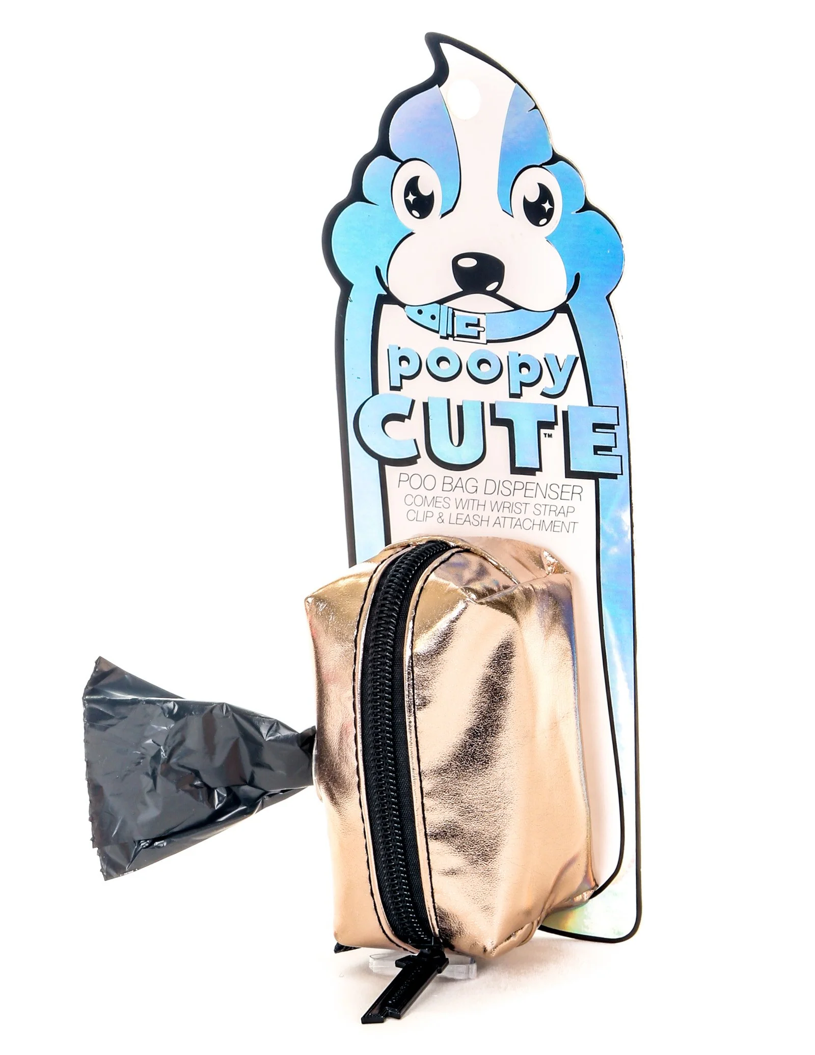 FYDELITY | Poopy Cute Poop Bag Holder in Rose Gold - Image 2