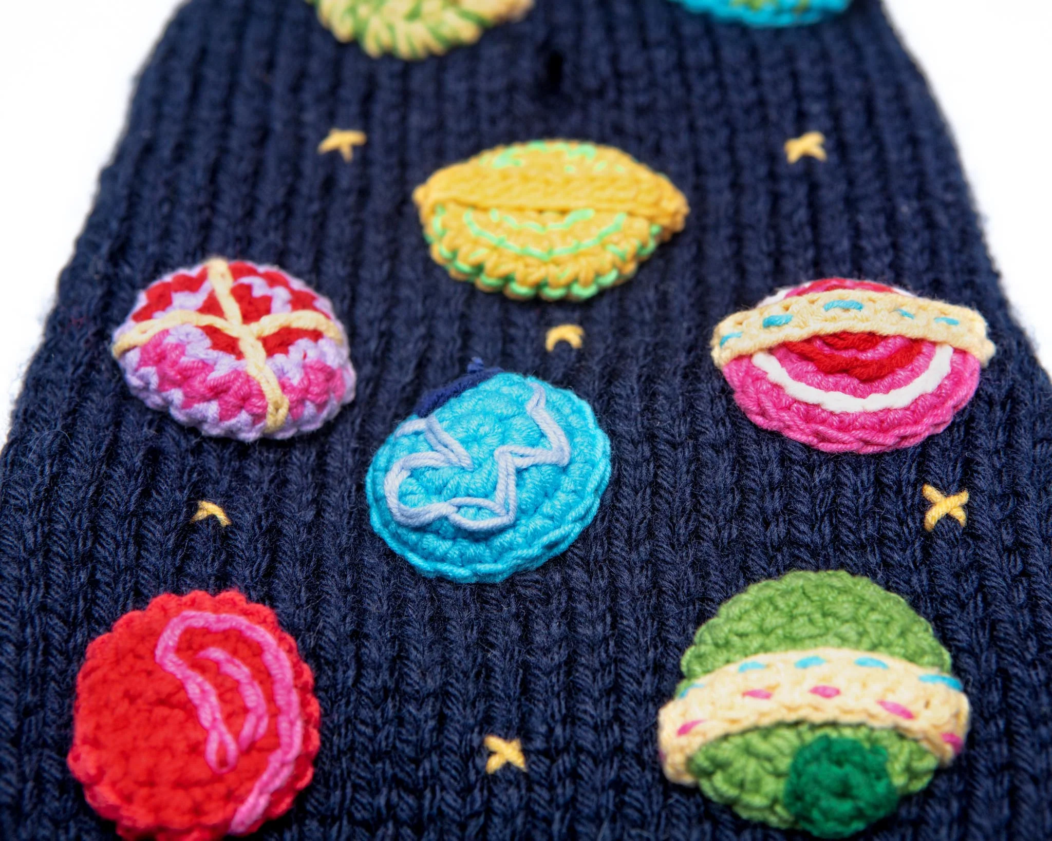Galaxy Handknit Dog Sweater - Image 3