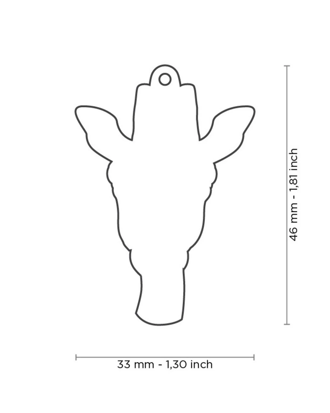 Wild Giraffe Custom Pet ID Tag - Image 2