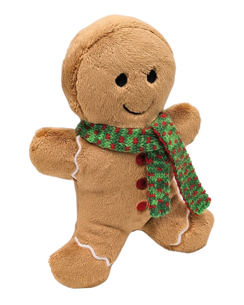 Geri Gingerbread Holiday Plush Squeaky Dog Toy - Image 2