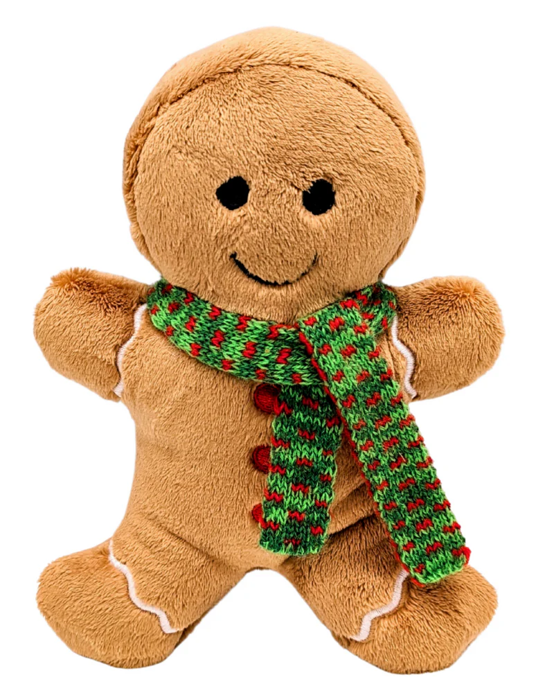 Geri Gingerbread Holiday Plush Squeaky Dog Toy - Image 3