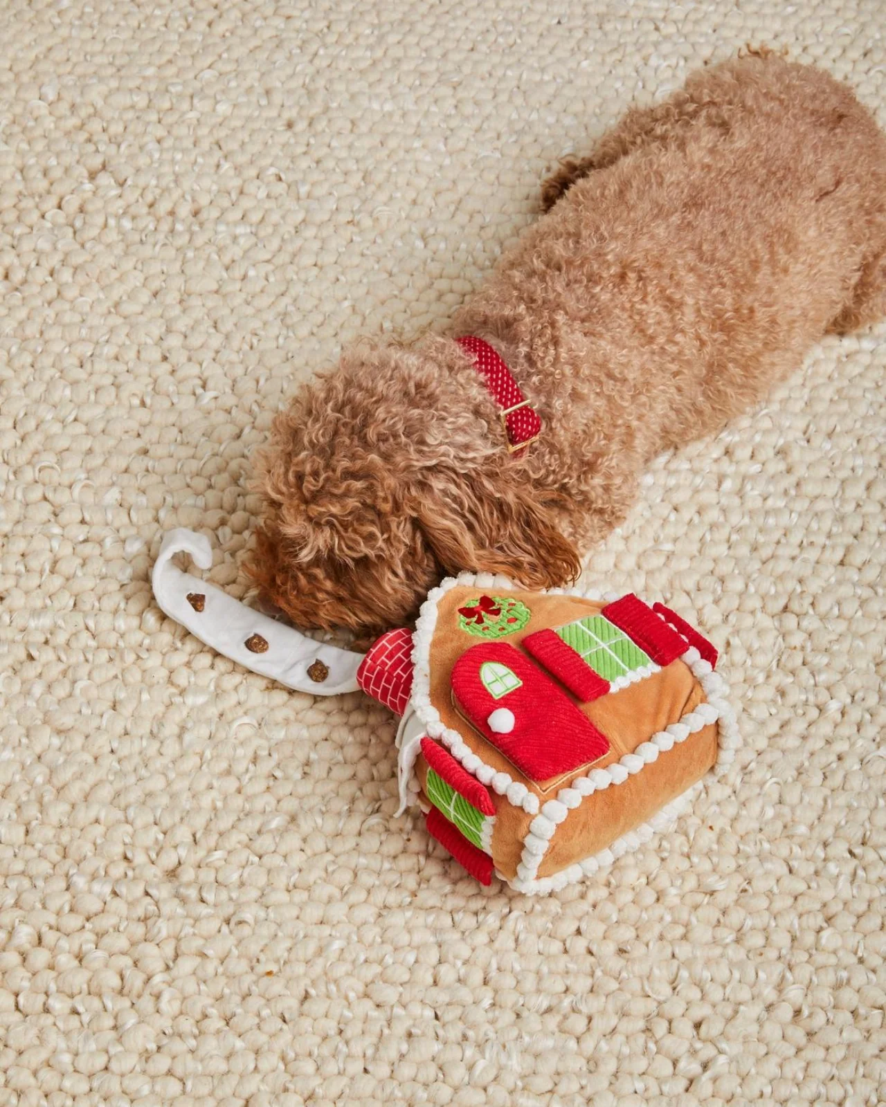Gingerbread House Interactive Snuffle Dog Toy - Image 2