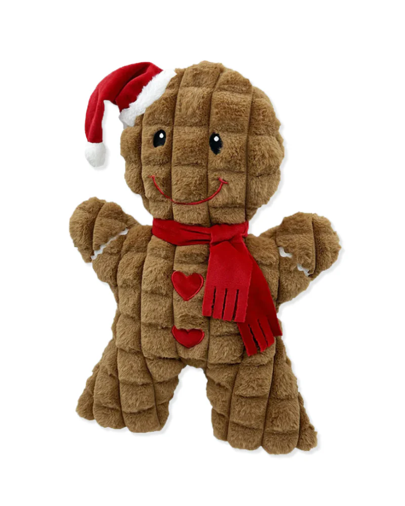 Gingerbread Man Squeaky Plush Dog Toy (17") - Image 2