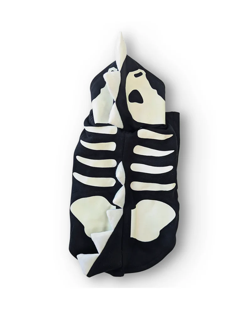 Glow-in-the-Dark Dragon Skull Hoodie for Dogs - Image 4