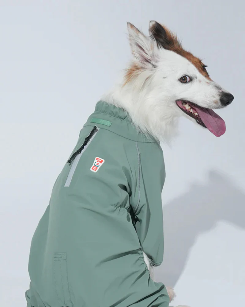 Go-Pro Dog Rainsuit in Khaki - Image 5