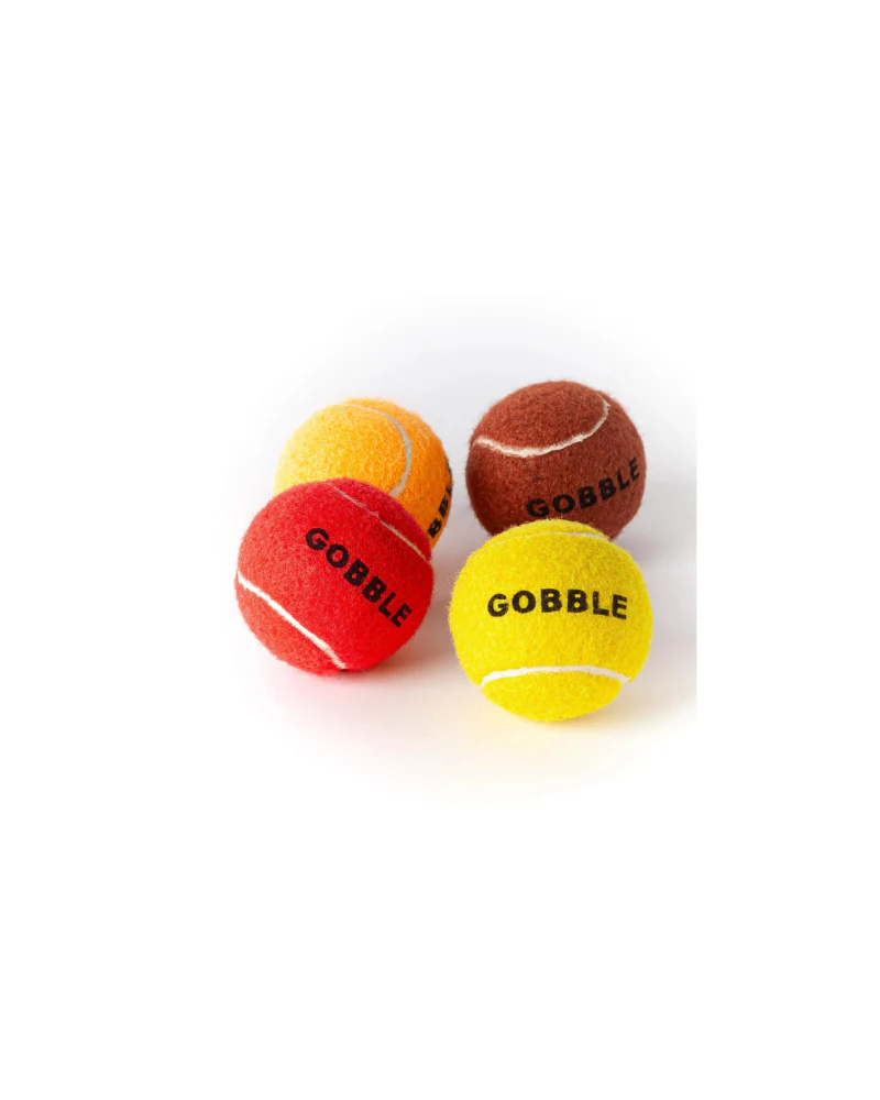 Gobble Gobble Mini Tennis Ball for Small Dogs - Image 2