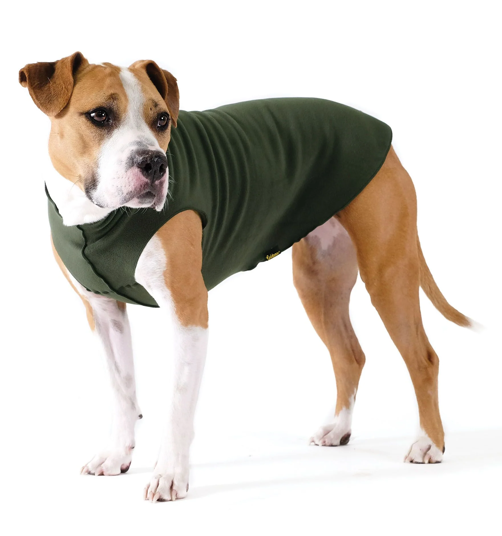Pullover Stretch Dog Fleece in Hunter Green - Image 2