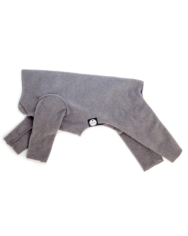 Stretch Fleece Onesie in Charcoal (Made in the USA, DOG & CO. + GOLD PAW Exclusive!) - Image 5
