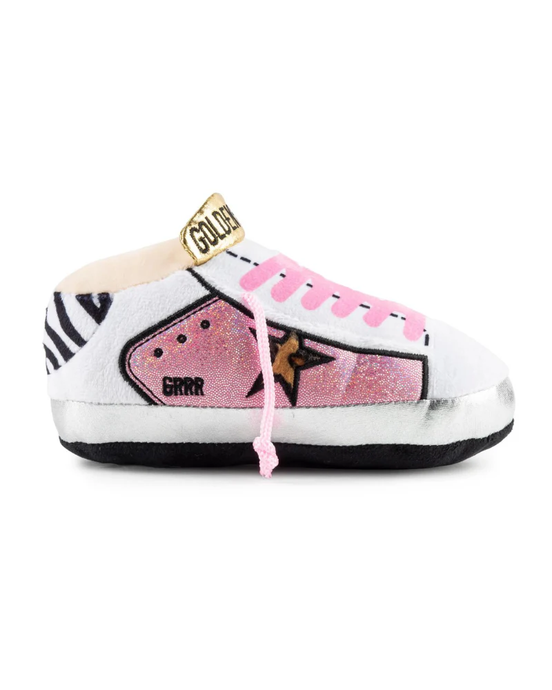 Golden Pooch Sneaker Plush Dog Toy in Pink - Image 5