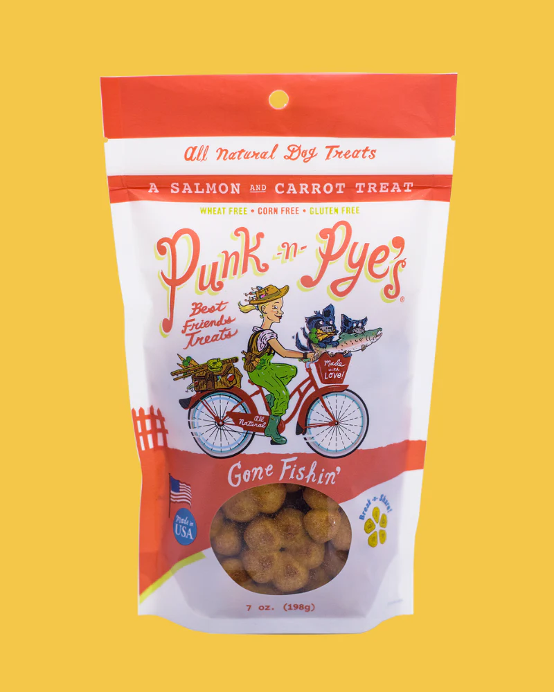 Gone Fishin' Salmon & Carrot Gluten Free Dog Treats (Made in the USA) - Image 3