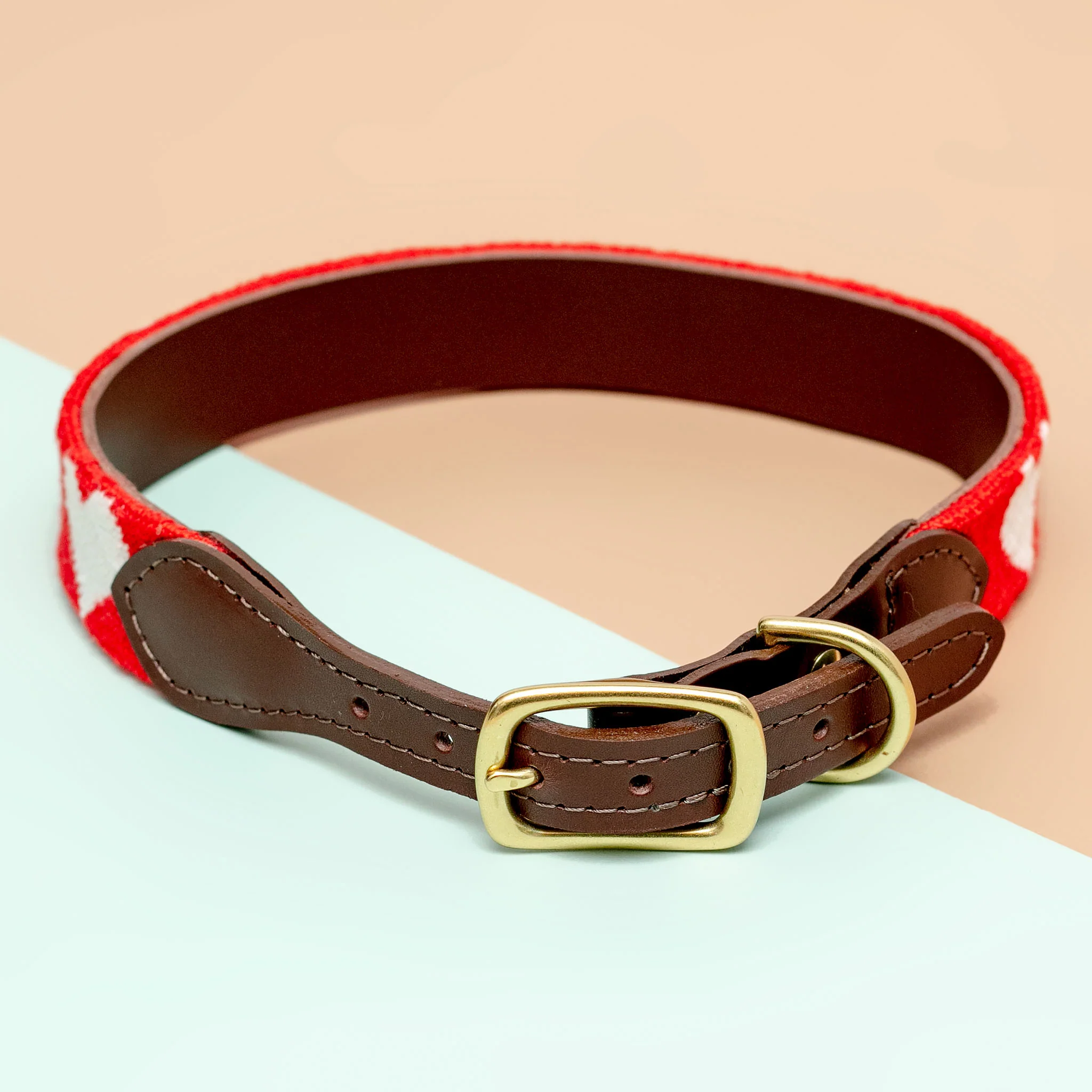 Big Hearted Needlepoint Dog Collar - Image 3