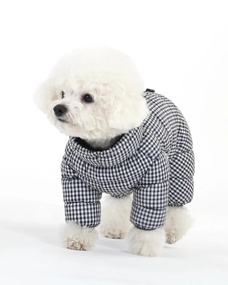 GooseFeel Padded Check Winter Coveralls for Dogs - Image 4