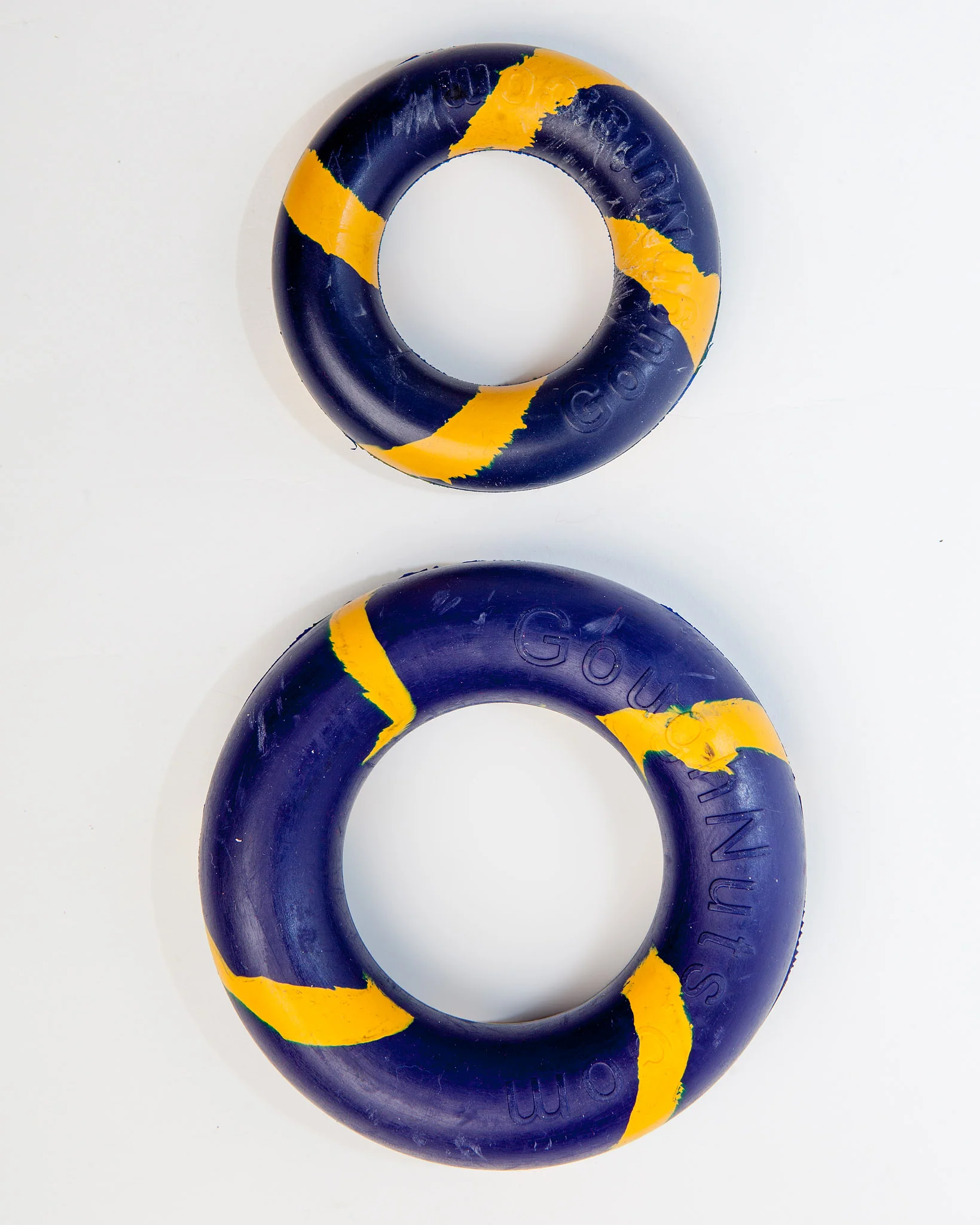 Blue Lite Bite Rubber Ring Dog Toy (Made in the USA) - Image 2