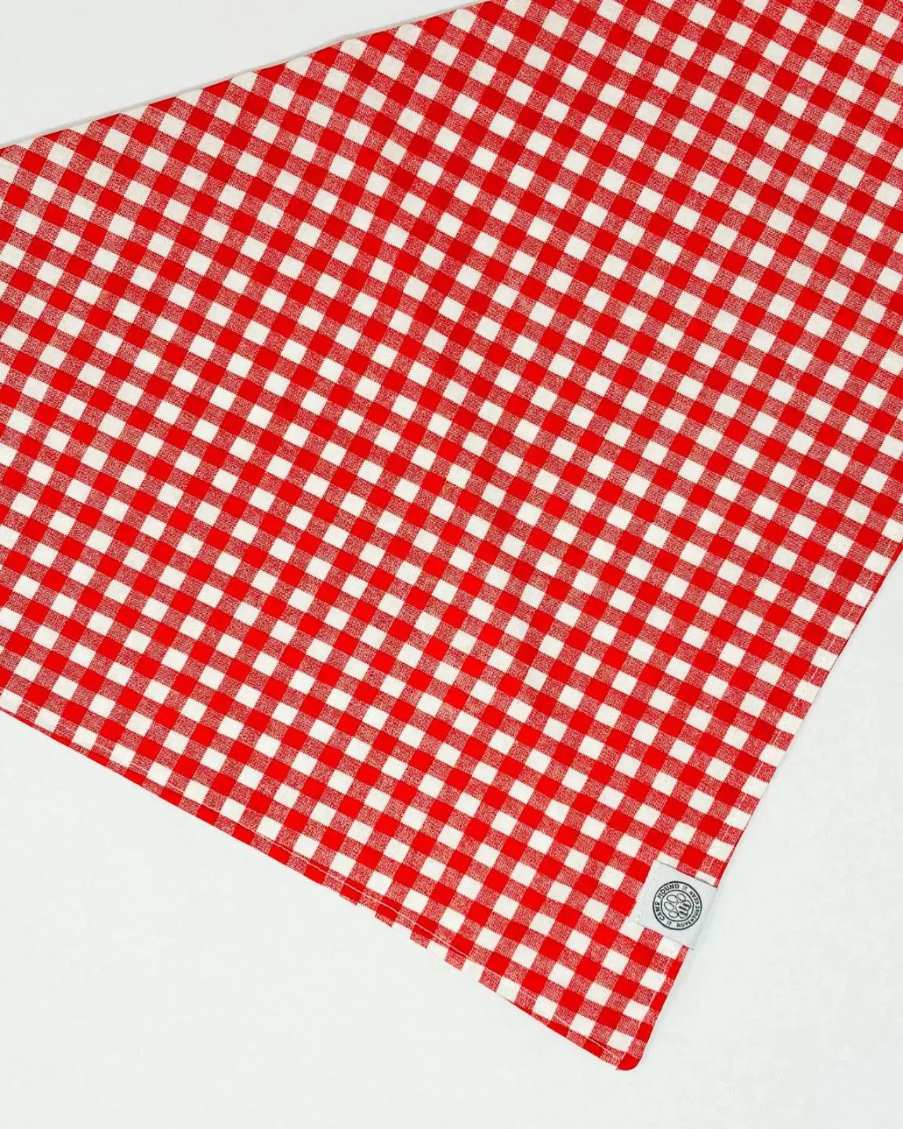 Red Gingham Dog Bandana (Made in the USA) (FINAL SALE) - Image 2