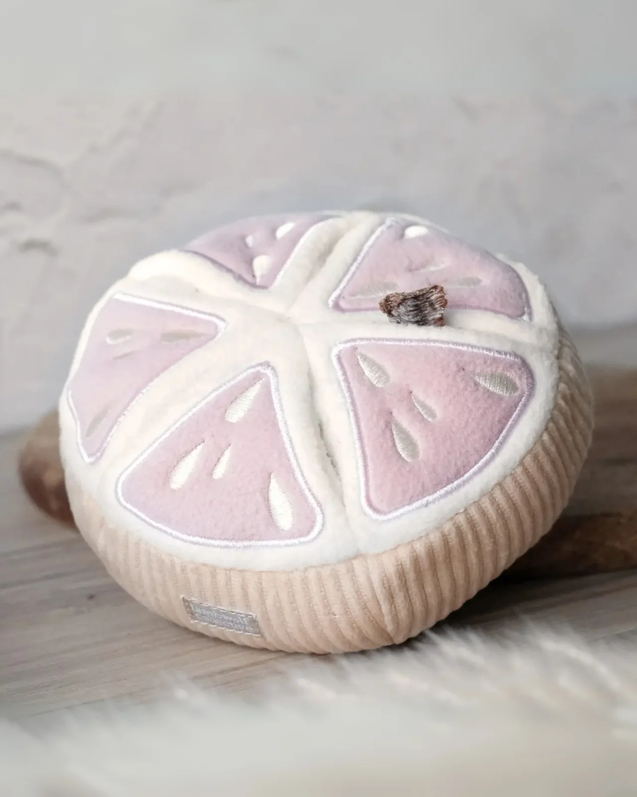 Grapefruit Plush Enrichment Dog Toy