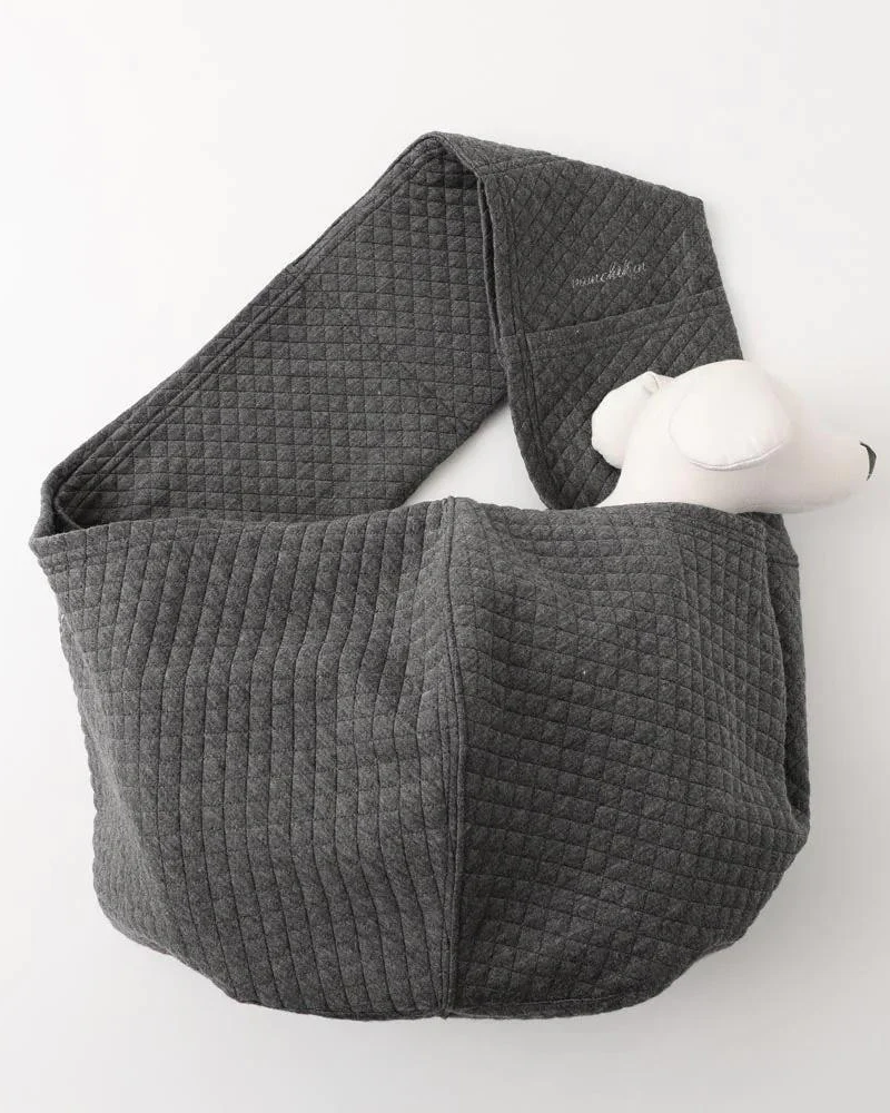 Graph Check Dog Sling in Charcoal - Image 2