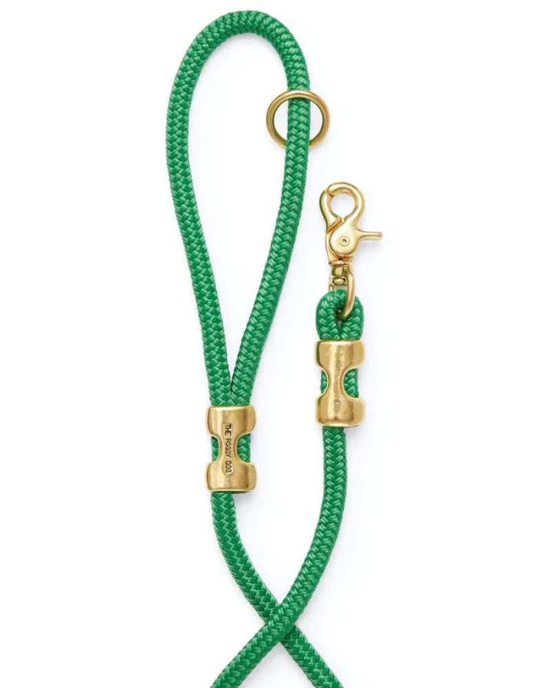 Grass Green Rope Dog Leash (Made in the USA) - Image 2
