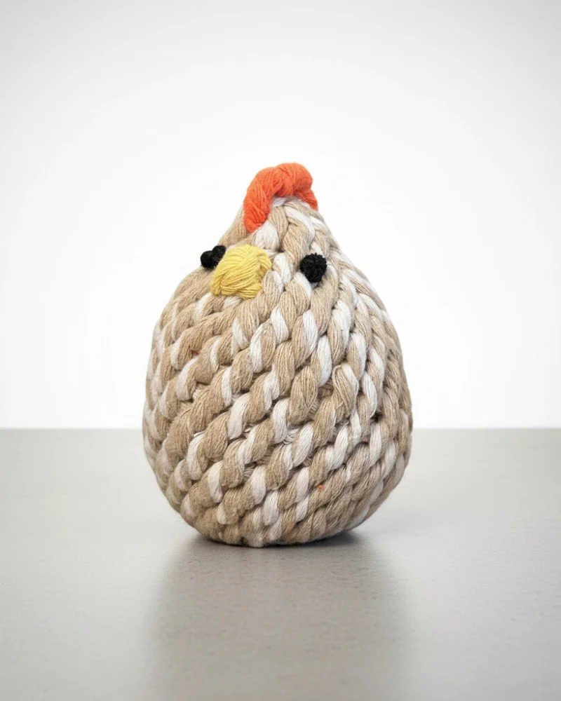 Gugu the Farm Chicken Rope Dog Toy - Image 2