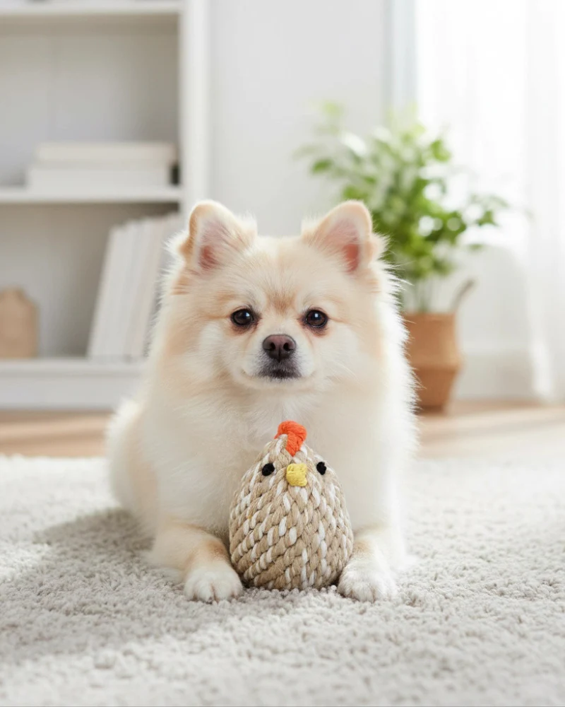 Gugu the Farm Chicken Rope Dog Toy - Image 3