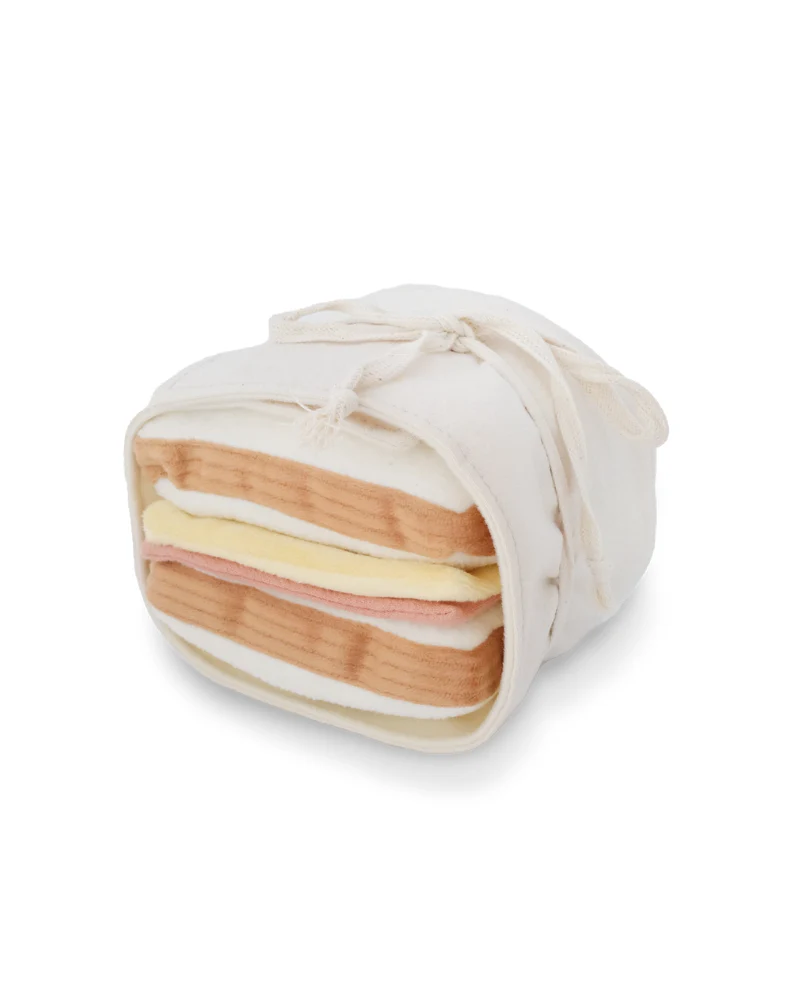Ham & Cheese Sandwich Enrichment Snuffle Dog Toy - Image 3