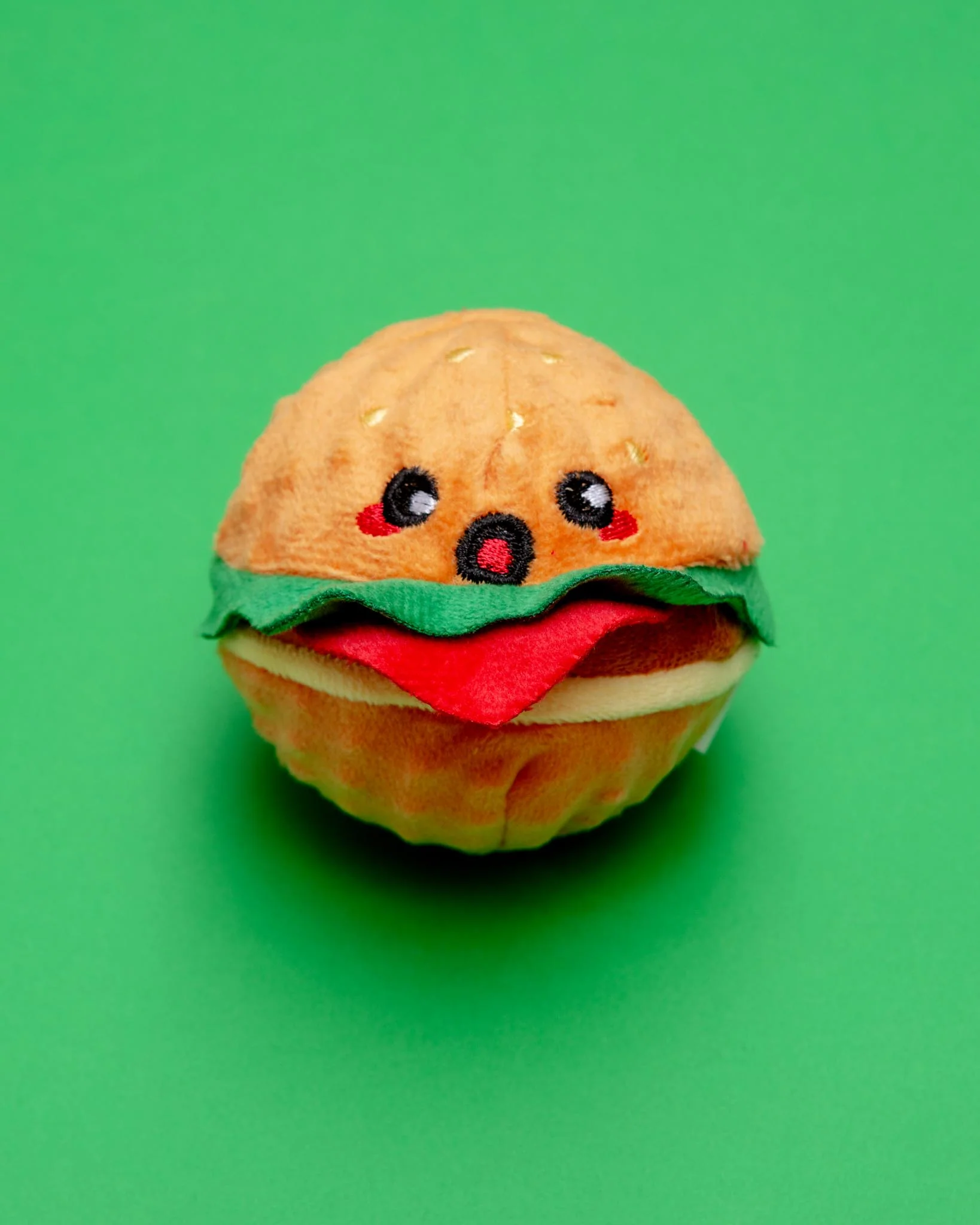 Hamburger Squeaky Ball Dog Toy