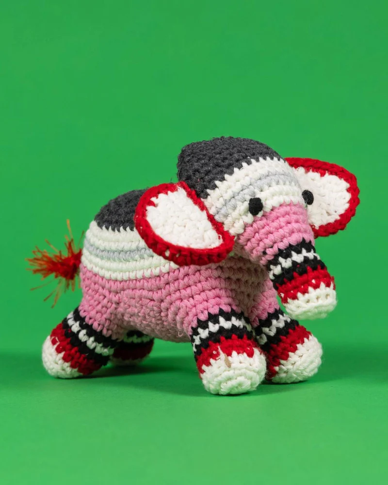 Hand Crochet Elephant Dog Toy - Image 2