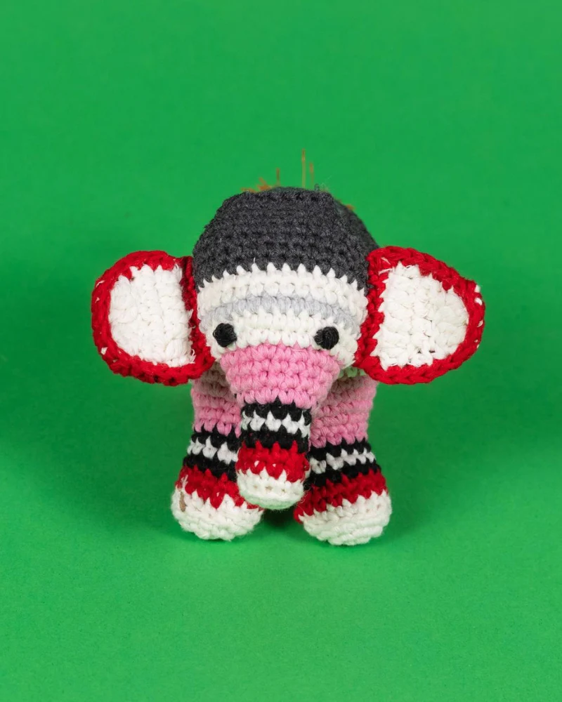 Hand Crochet Elephant Dog Toy - Image 3