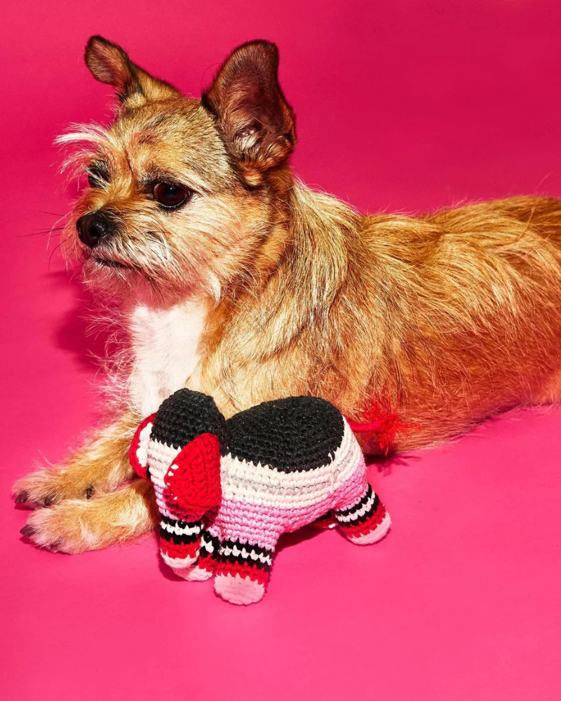 Hand Crochet Elephant Dog Toy - Image 4