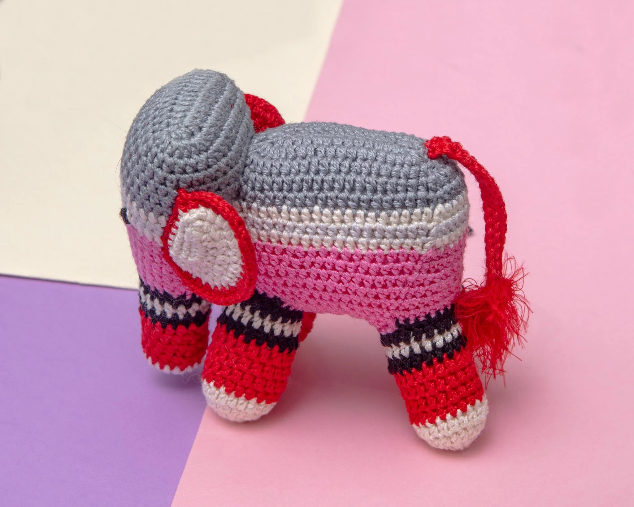 Hand Crochet Elephant Dog Toy - Image 5
