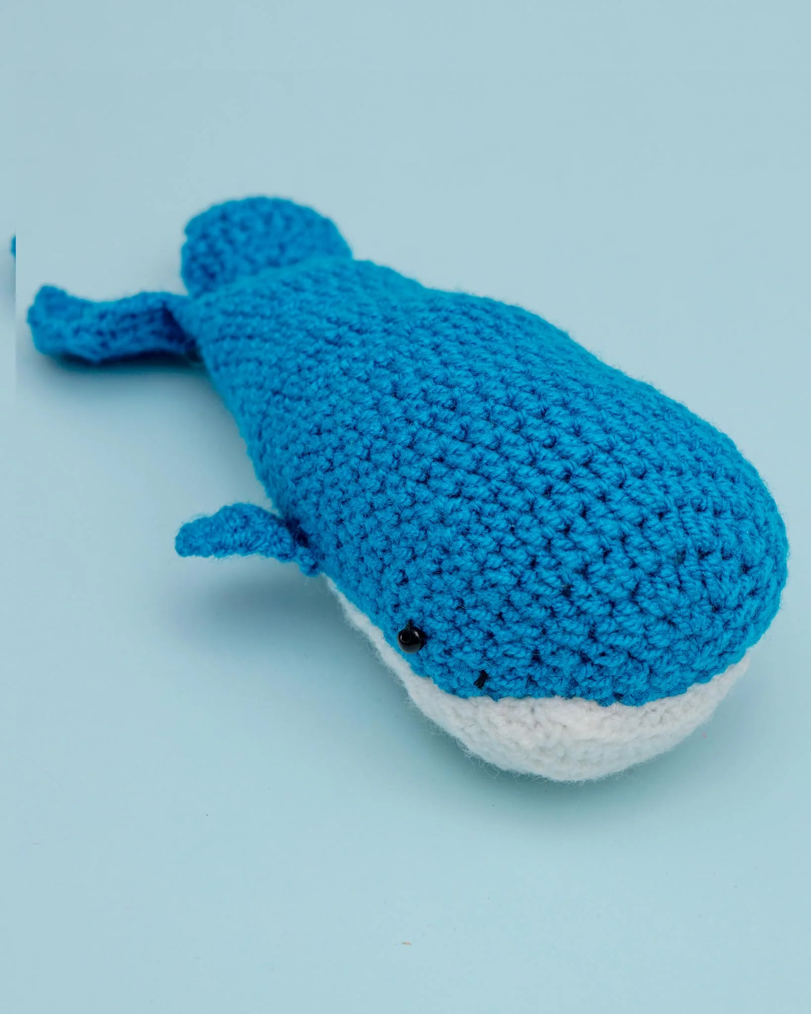 Hand-Knit Whale Squeaky Dog Toy - Image 2