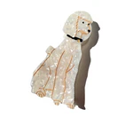 Hand Painted Poodle Hair Clip - Image 4