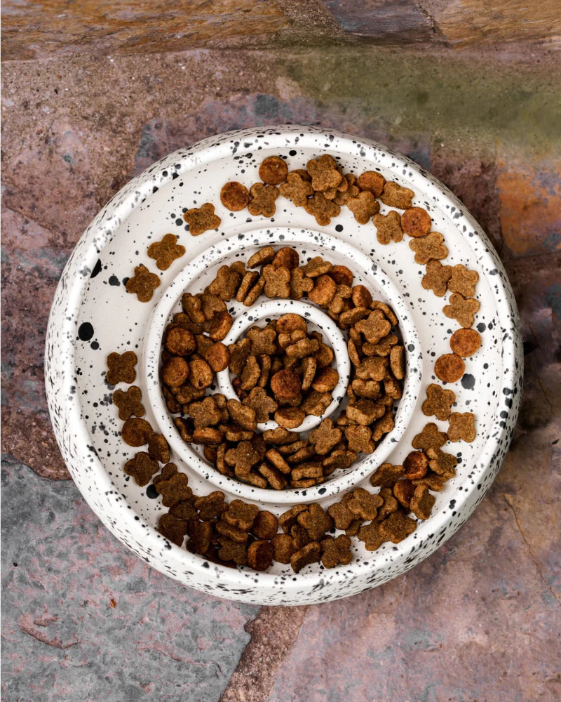 Handmade Ceramic Slow Feeder Pet Bowl - Image 3