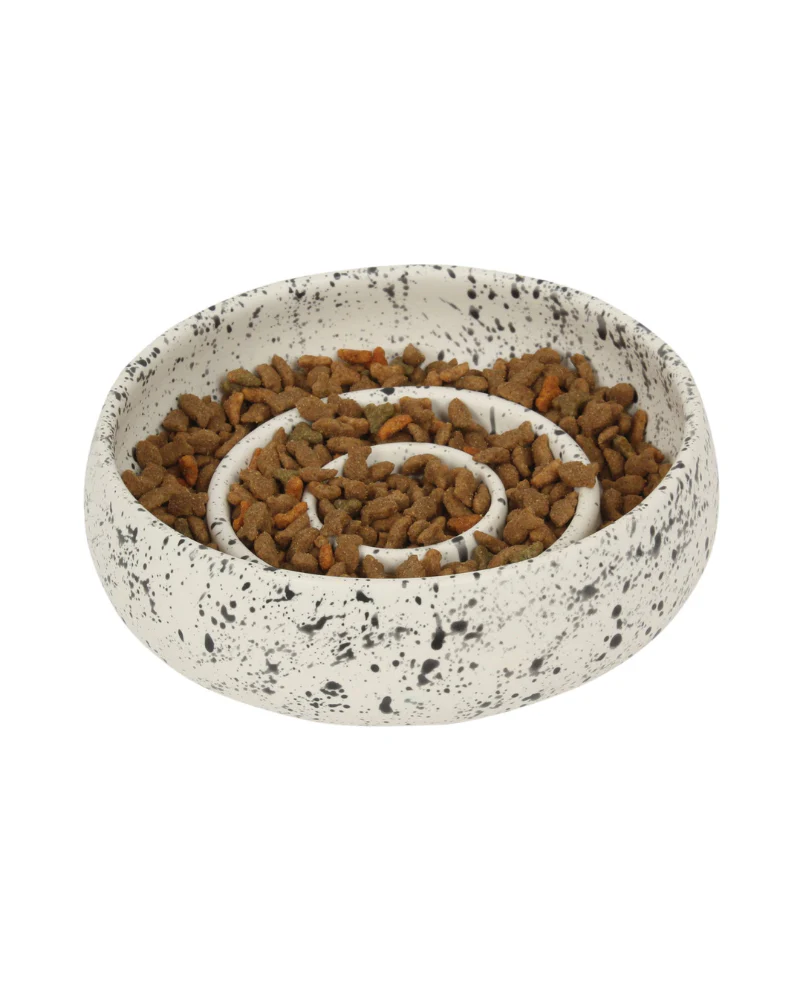 Handmade Ceramic Slow Feeder Pet Bowl - Image 4