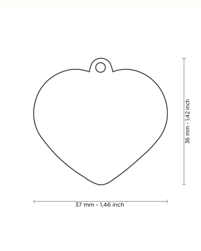 Handmade Heart Tag in Blush Pink Custom Pet ID Tag - Image 4